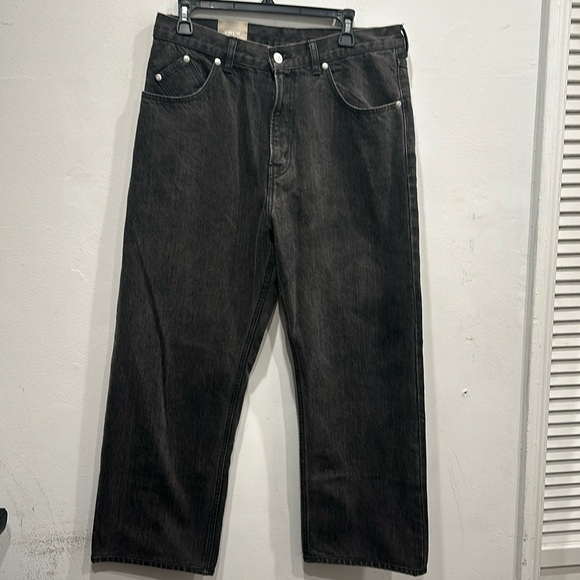 C’H’C’M NY black denim jeans made in Japan size medium 32 x 25.5” inseam